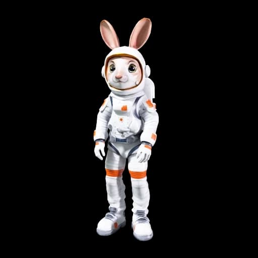 Moon rabbit astronaut
