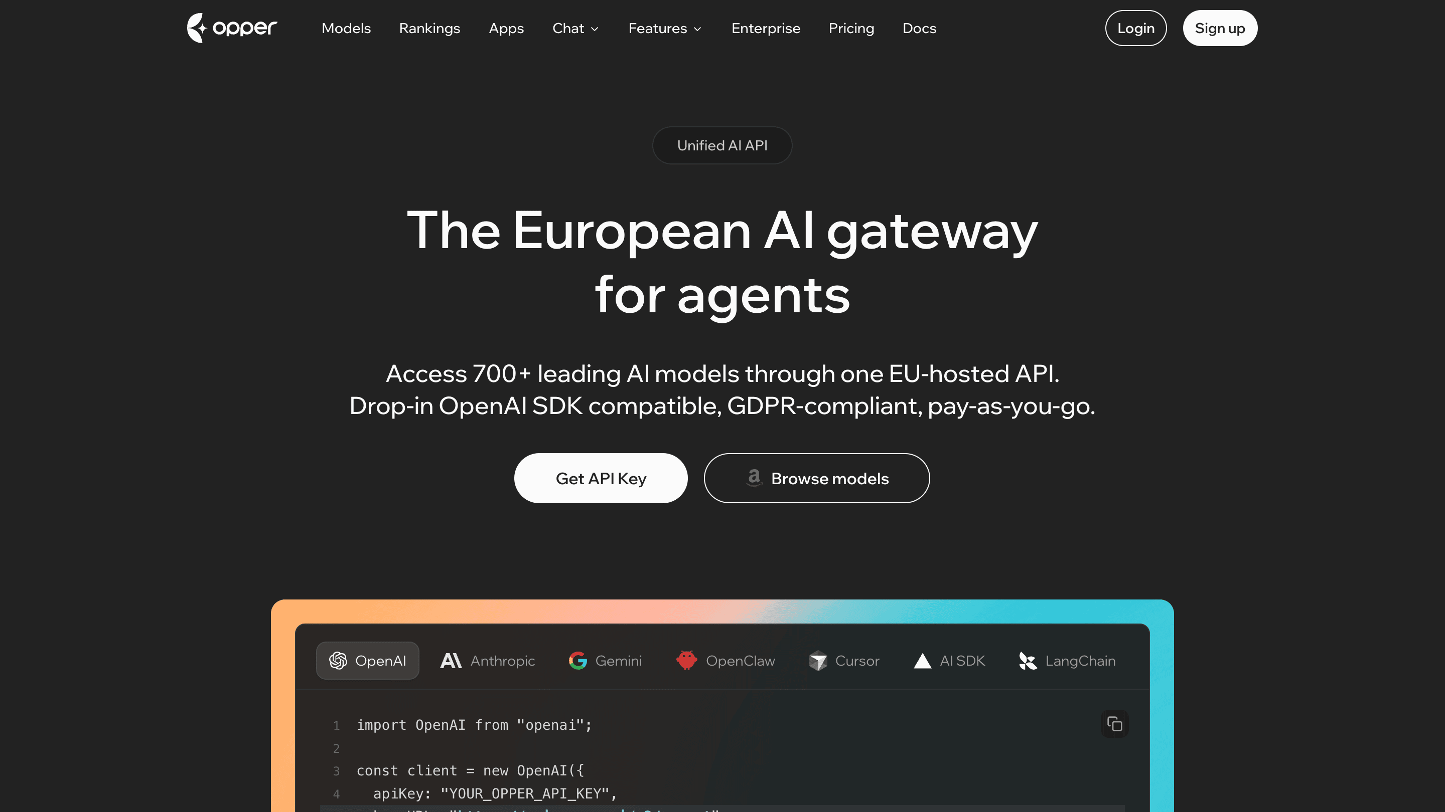 Opper - The European AI gateway for agents