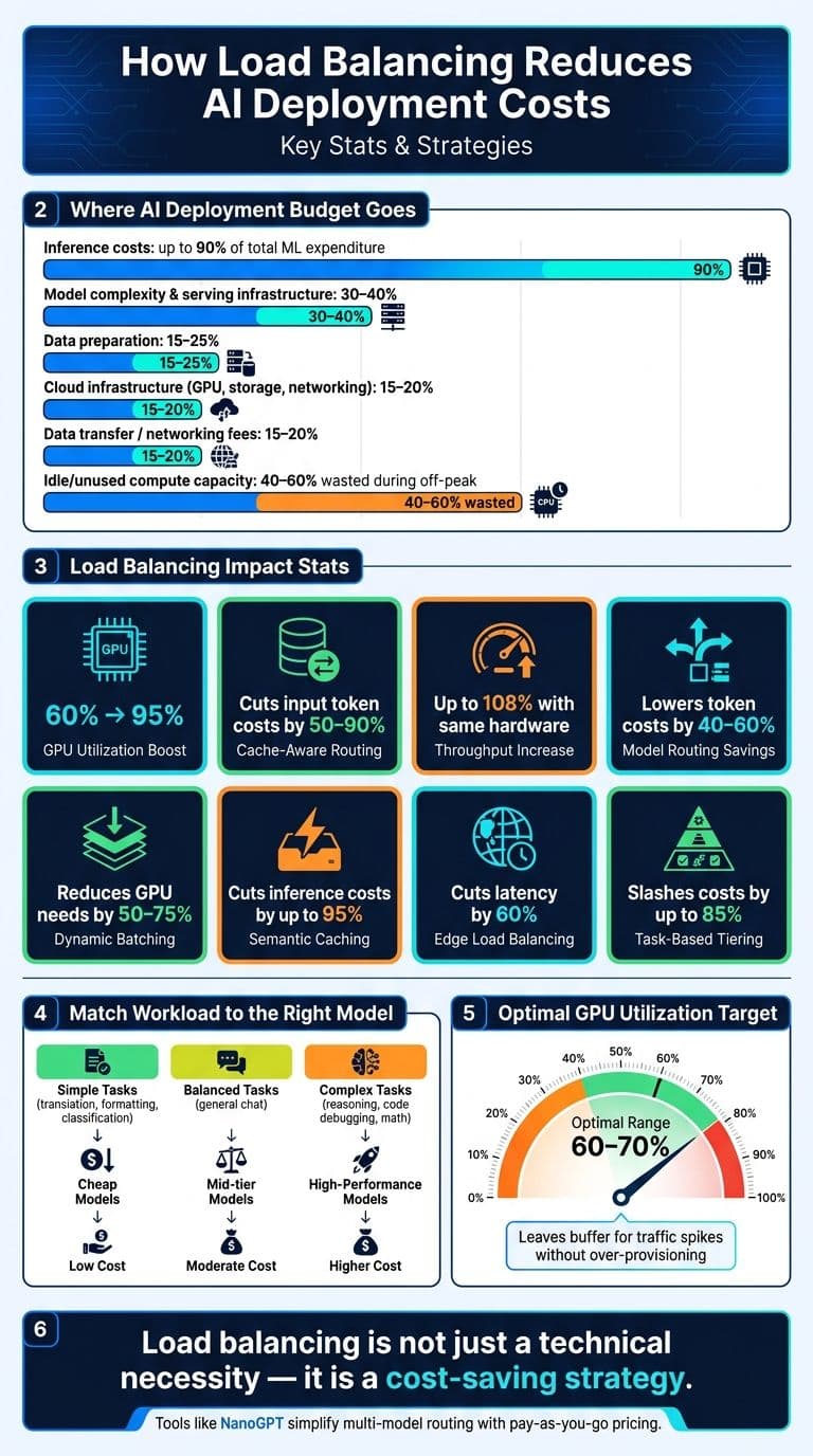 How Load Balancing Cuts AI Deployment Costs: Key Stats