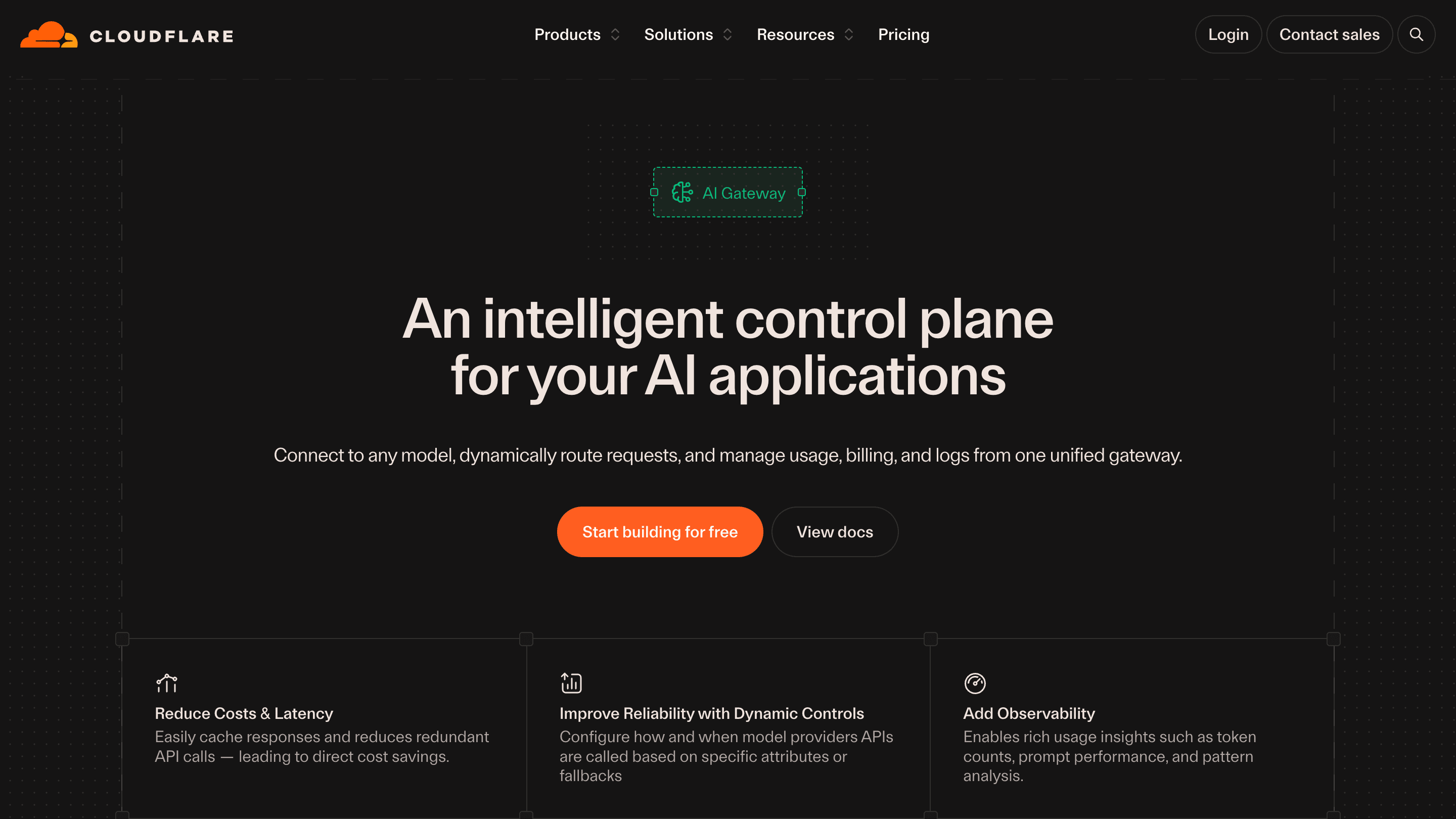 Cloudflare AI Gateway - An intelligent control plane for your AI applications