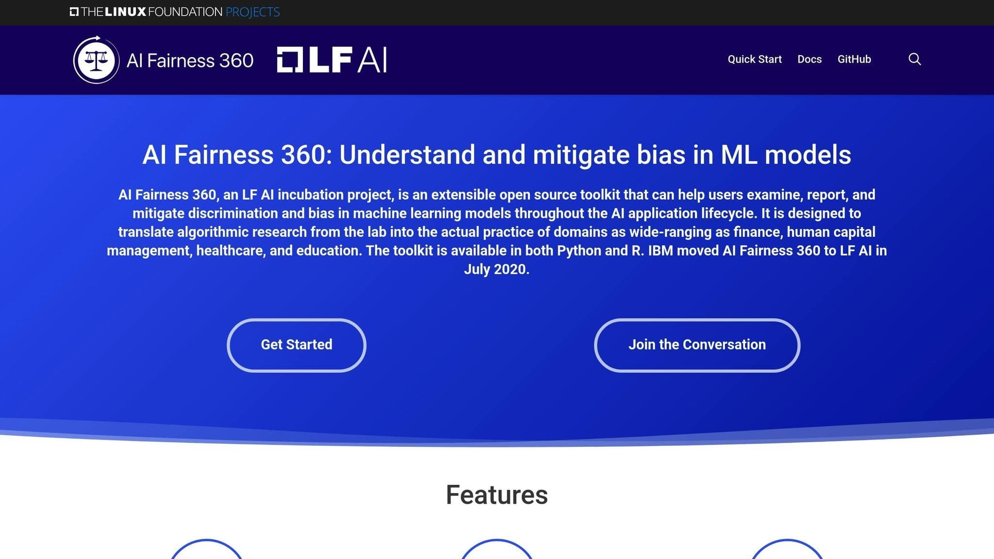 IBM AI Fairness 360
