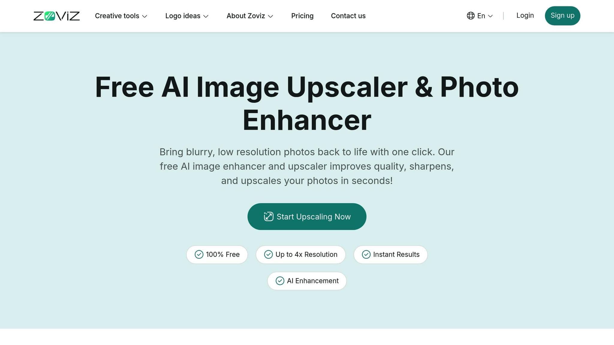 Zoviz Image Upscaler