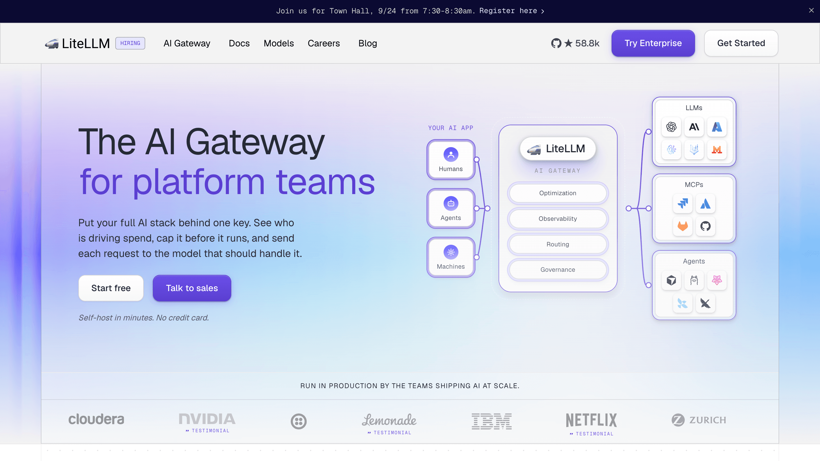LiteLLM - The AI Gateway for platform teams