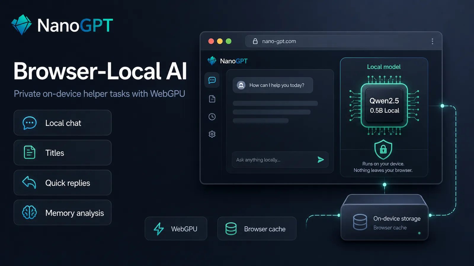 Browser-local AI on NanoGPT