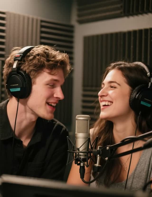 Two singers animated from separate audio tracks