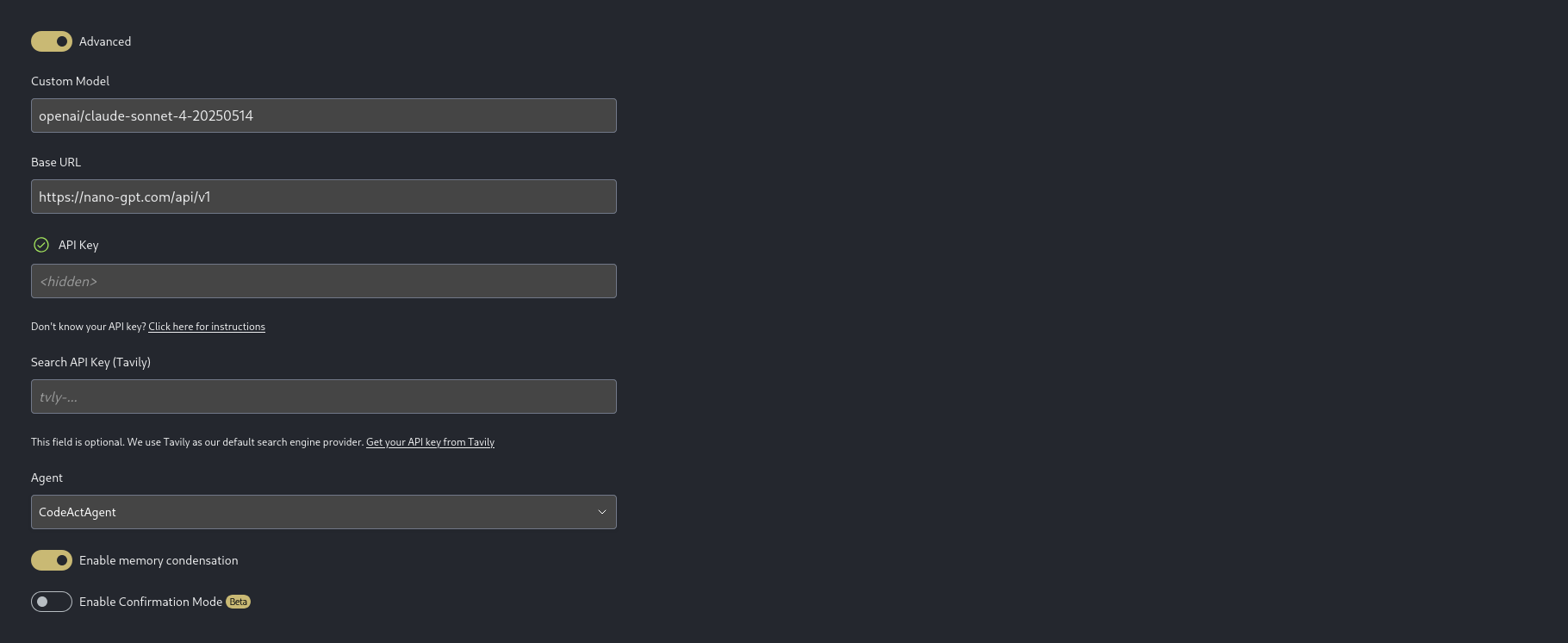 OpenHands Settings