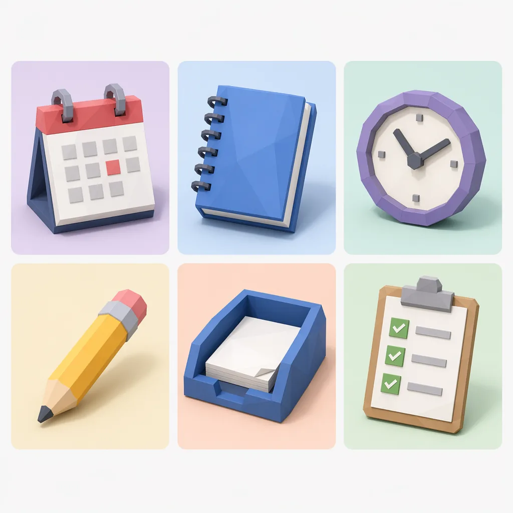 Low-Poly Icon Set preview