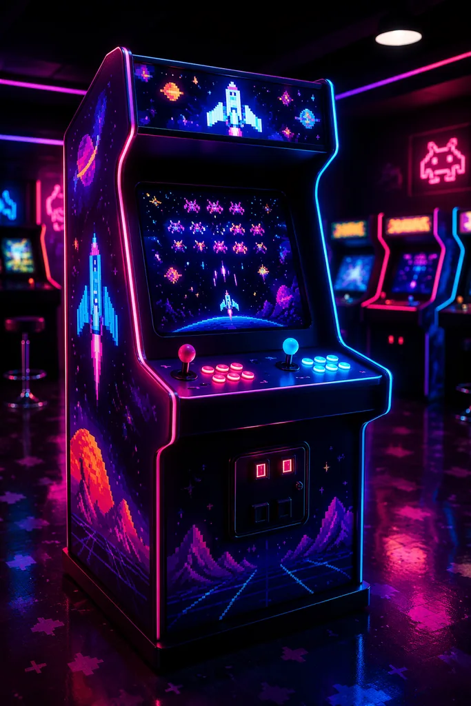 Neon Arcade Cabinet preview