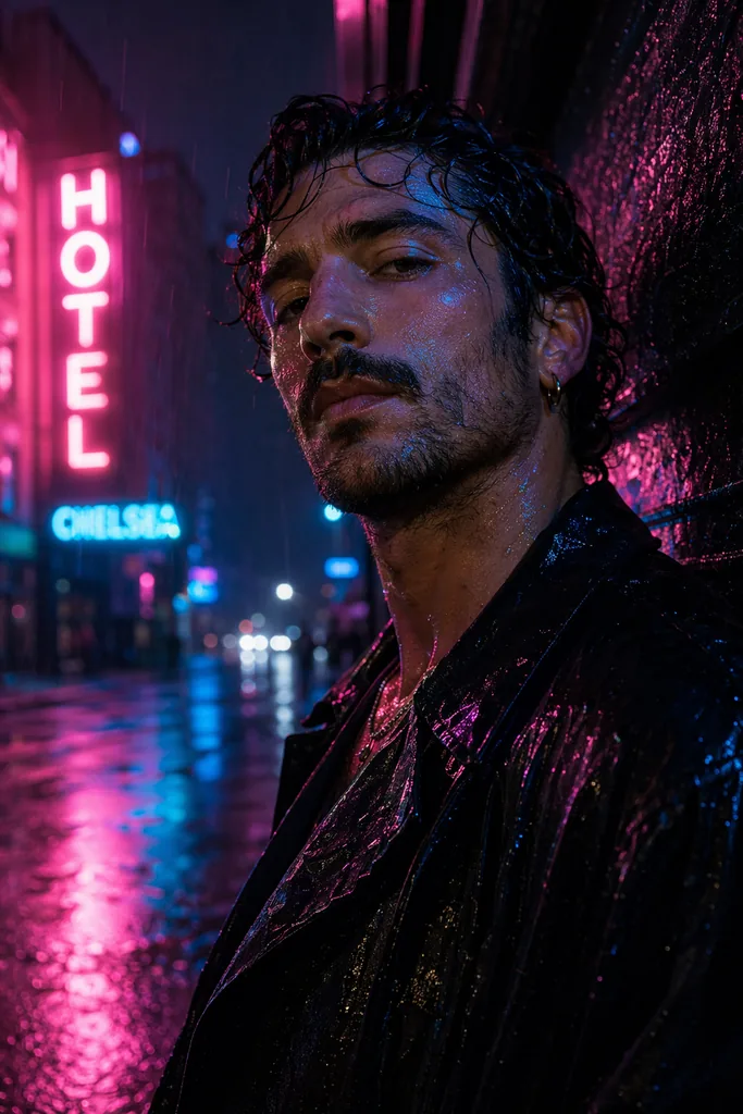 Neon Nightlife Portrait preview