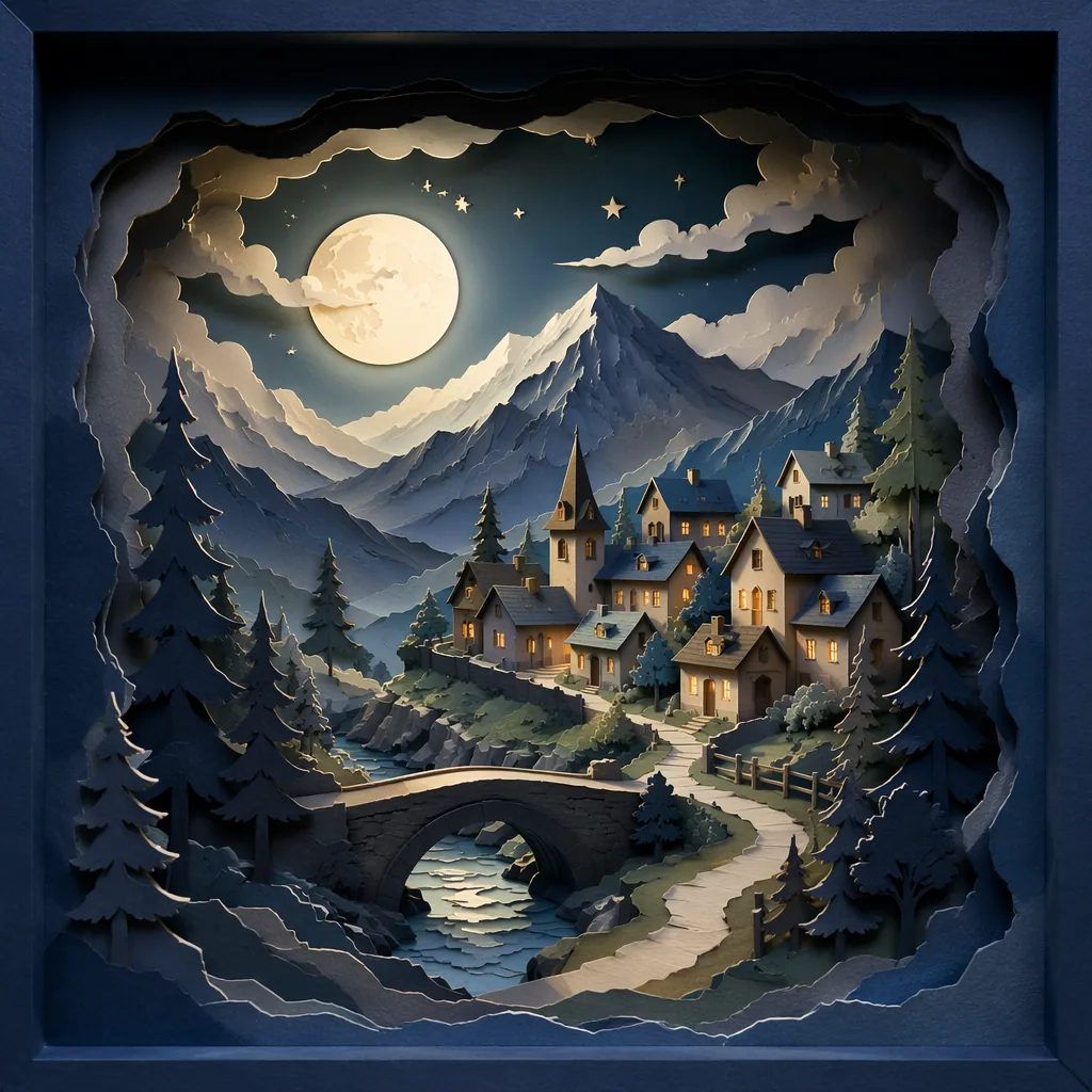 Paper-Cut Shadowbox Scene preview