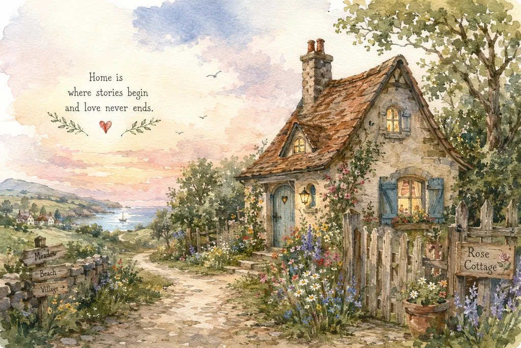 Storybook Watercolor Scene preview